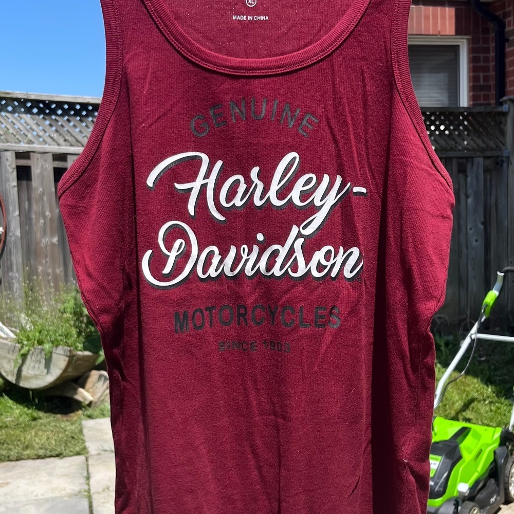 Harley Davidson Burgundy Tank
